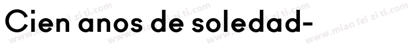 Cien anos de soledad字体转换